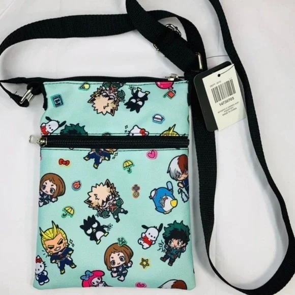 My Hero Academia X Hello Kitty And Friends Passport Crossbody Bag - Picture 11 of 11